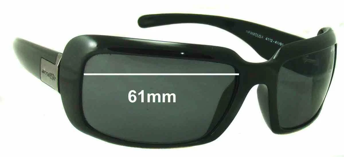 PERSOL Lenti di ricambio per occhiali da sole SFx adatte per Arnette Infamous II AN4112 larghezza 61 mm