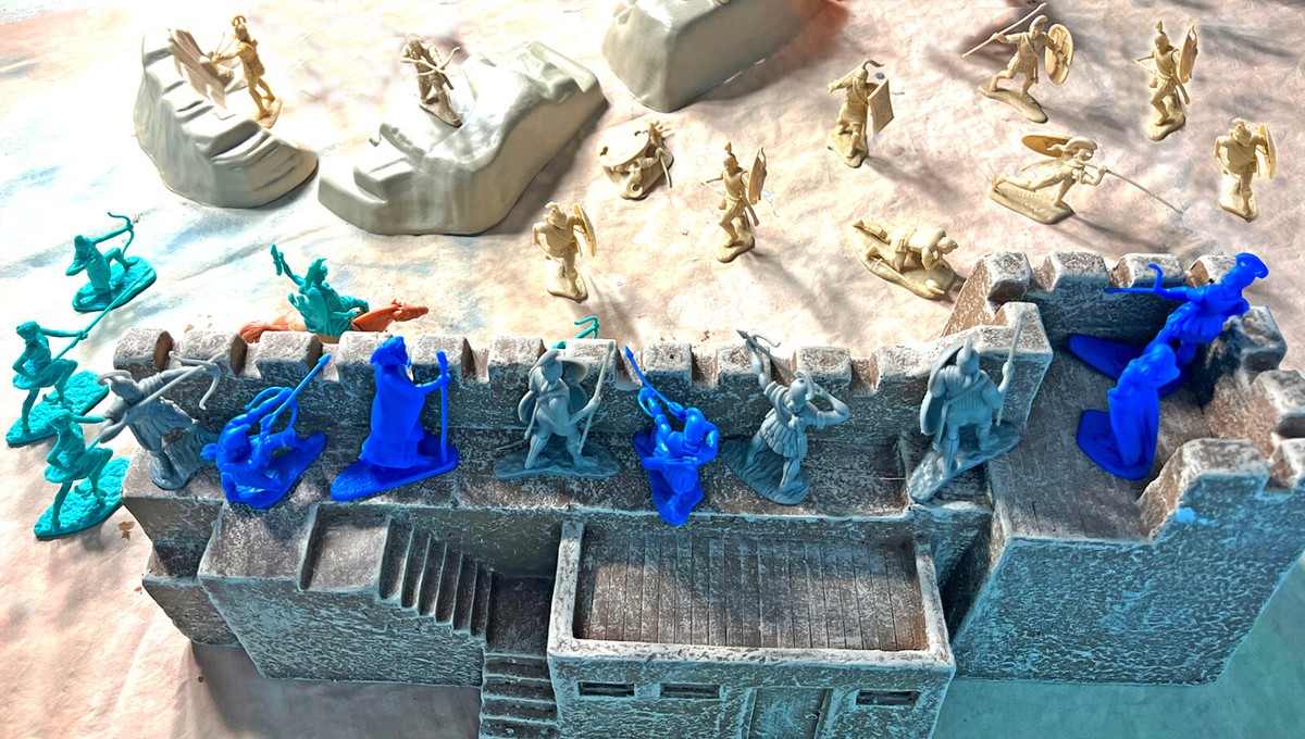 Deluxe Trojan War Playset - 60mm unpainted plastic toy soldiers