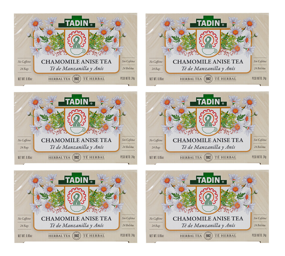 (manzanilla & Anis), 24 Bags  (6 Boxes) 01/2027