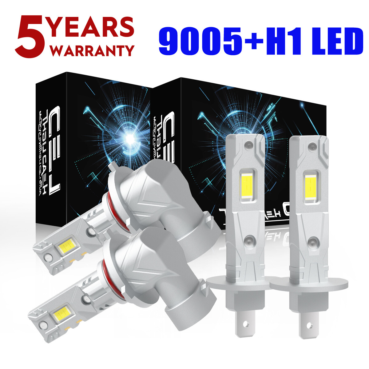 2006-2005 Nissan Altima H1+9005 CSP LED Headlight Bulbs Kit 4-Pack