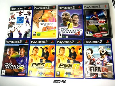 Lot De 5 Jeux PS2 – À Restaurer – Disques Rayés – Vente En L'état