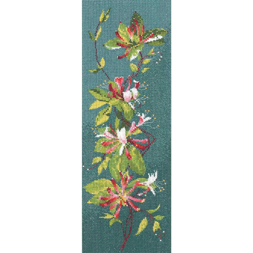 Heritage Kreuzstich Set Zählstoff "Geißblatt-Panel (L)", Zählmuster, JCHK585-E, - Bild 1 von 1