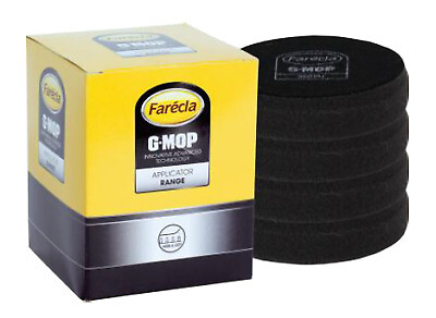 Farecla G Mop Head 3  75mm Black Polishing Pad 5pk Hook & Loop GMF301 GMOP