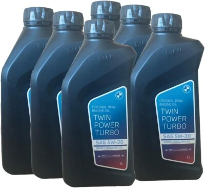 6 Litres Huile de Moteur 5W30 Original BMW Twin Power Turbo Acea C3 Longlife-04 - Photo 1/3