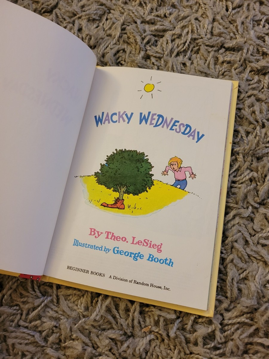Wacky Wednesday Children's Book by Dr. Seuss 1974 First Edition