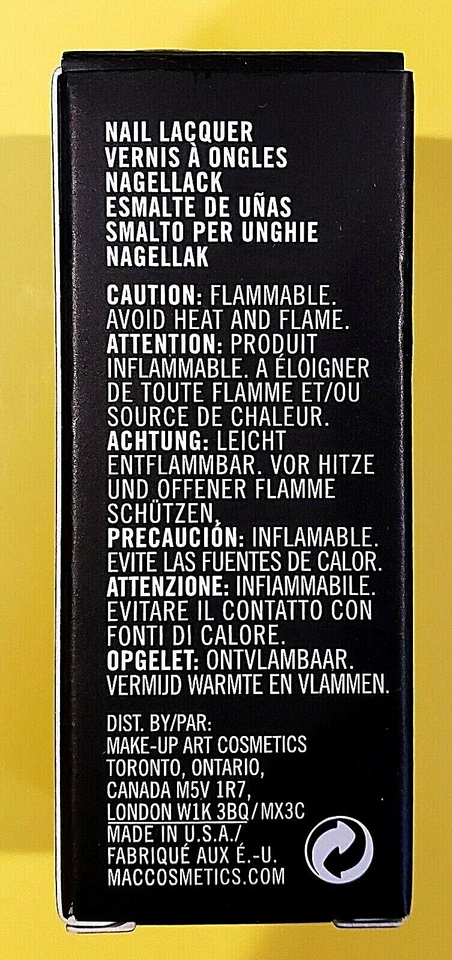 MAC Studio Diva Fierce Nail Lacquer .34oz Brand New In Box - Image 2 of 4