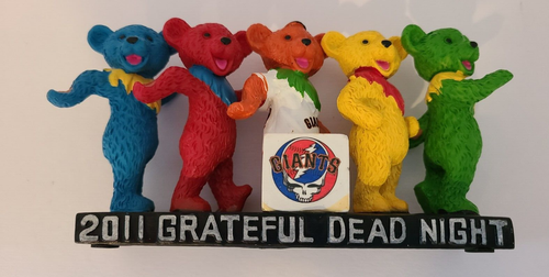 2011 SAN FRANCISCO GIANTS GRATEFUL DEAD DANCING BEARS FIGURINE NIB SGA MINT - Picture 2 of 5