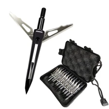 12PCS Hunting Killzone Broadheads 100 Grain Sharpen Blade 2" Cut Archery Tips