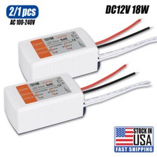 LED Driver AC 120V/240V to DC 12V Transformer Power Adapter Home Converter 18W