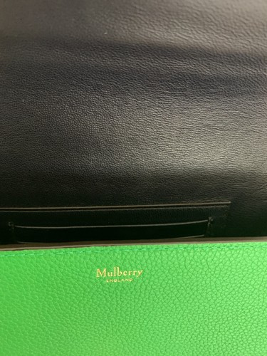 Mulberry Small Darley Satchel Grass Green Classic Grain Crossbody Bag. NEW - Picture 9 of 11