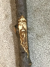 Hand Carved Primitive Duck Wooden Walking Stick Cane TOM