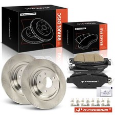 A-premium Rear Disc Brake Rotors Ceramic Pads For Mazda Cx-9 2016-2022 L4 2.5l