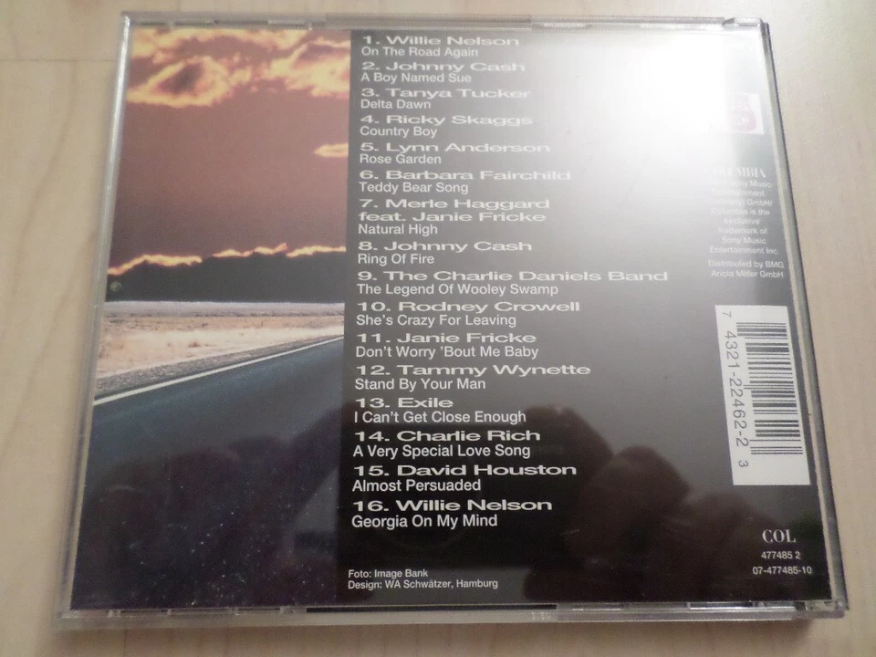 V.A. "On The Road again" - Tanya Tucker, Johnny Cash, Willie Nelson (CD, 1994) - Bild 2 von 2