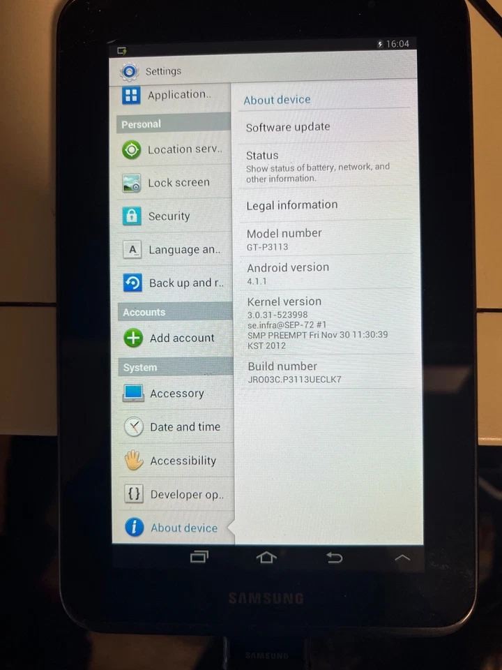 Samsung Galaxy Tab Tablet 2 GT-P3113TS 7" 8GB Wi-Fi Very good - Image 2 of 3