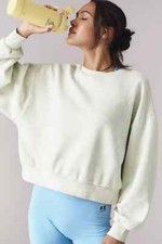 Anthropologie Large Daily Practice Oh So Good Sweatshirt Mint Brand New w/ Tags