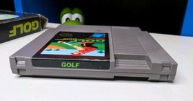 Vintage Nintendo NES Black Box Golf CIB Complete In Box w/ Manual Oval Tested 