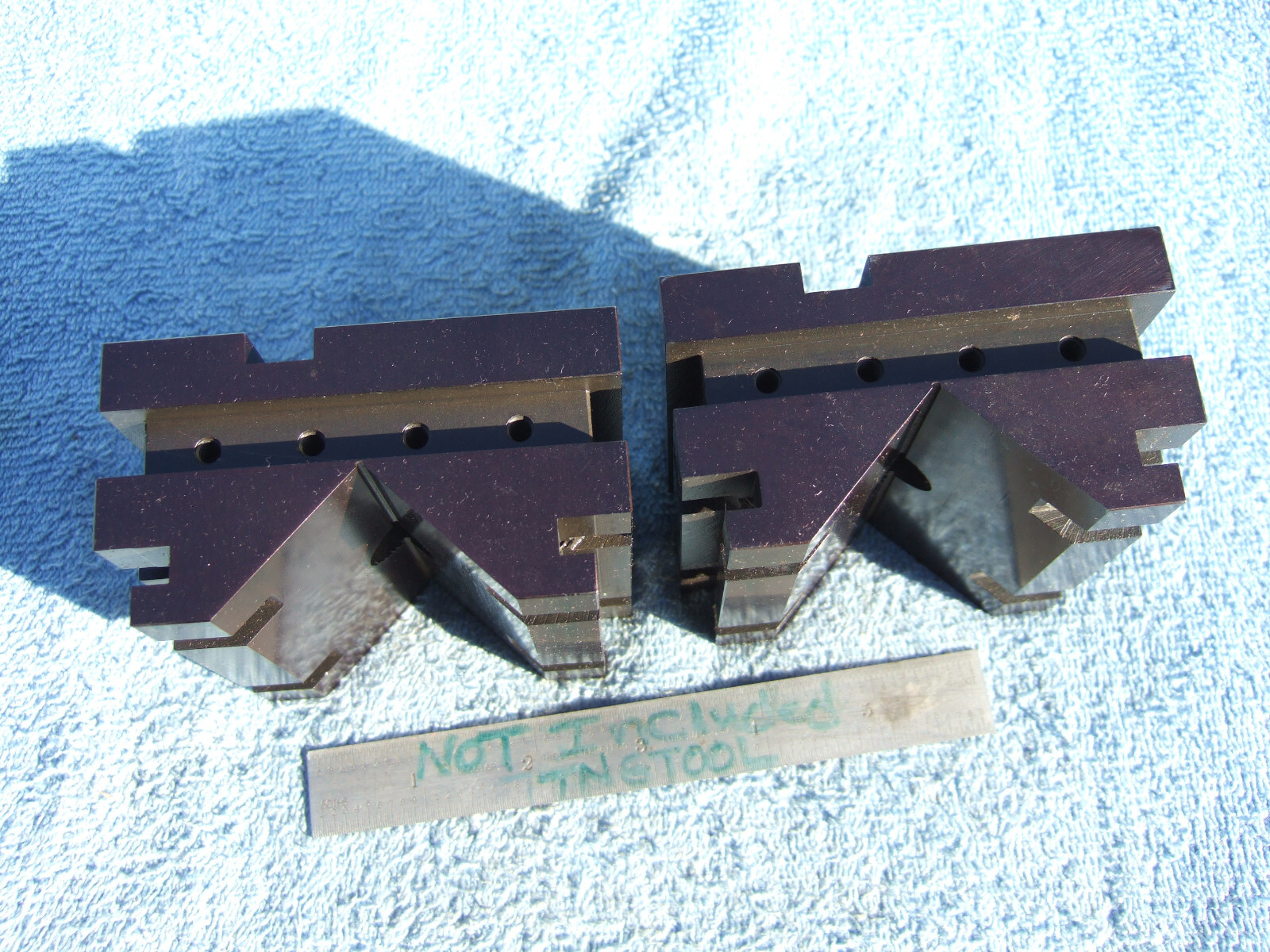 V BLOCK SET NOS USA TOOLMAKER MADE FOR YOUR BRIDGPORT MACHINIST VINTAGE OLD TOOL