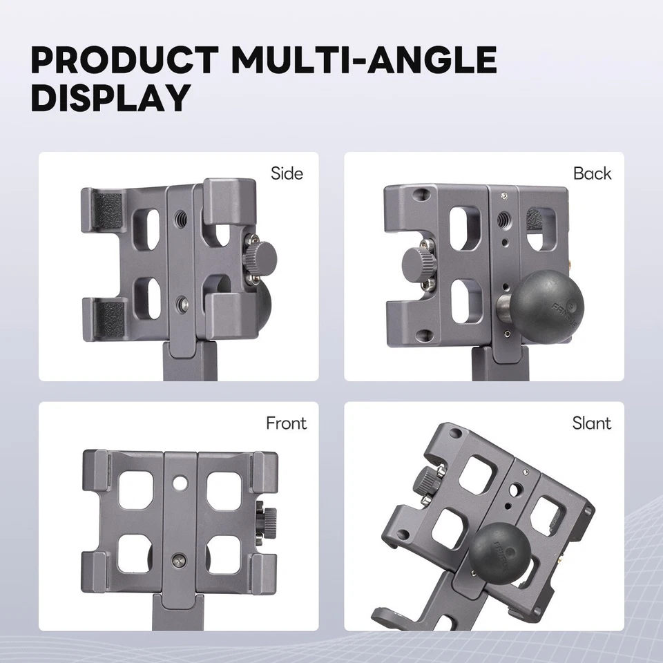 Soporte para teléfono FANAUE con bola de 1" compatible con brazo de doble enchufe de montaje RAM Foto 2 de 4