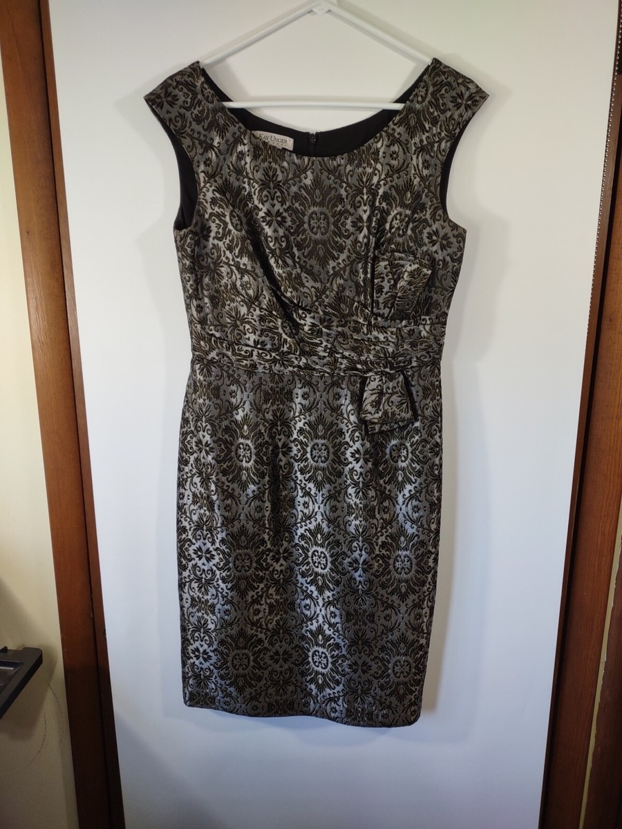 kay unger silver dress Beaded Silver Shimmer Kay Unger Party Dress (sz. 6)