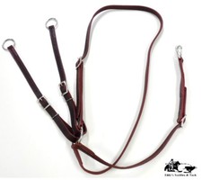 Running Martingale Soft Dark Latigo Leather Running Martingale New