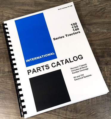 #ad #ad Farmall International 100 130 140 Tractor Parts Manual Catalog Book Schematic $26.37
