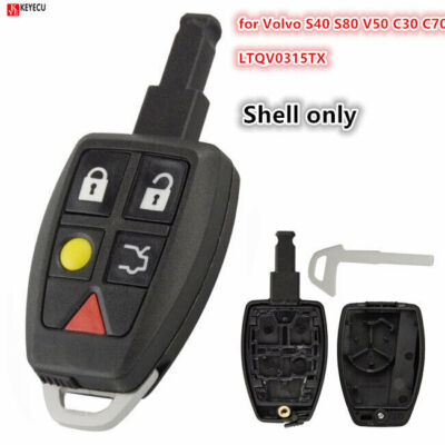 for Volvo C30 S40 V50 C70 - 2004 2005 2006 2007 - 2013 Remote Key Shell Case Fob