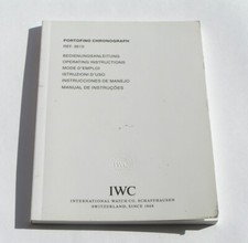 IWC PORTOFINO CHRONOGRAPH 2011 Instructions Manual 3910 IWA50391/07.12/10.0 1182