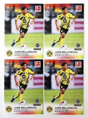 x 4 2020-21 Topps Now Bundesliga Jude Bellingham Borussia ...