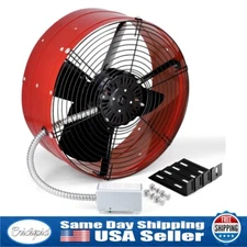 15 Inch Gable Mount Fan 1300 CFM Attic Exhaust Fan with Adjustable Thermostat