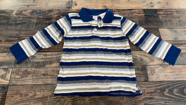 NWT Gymboree Boys Blue Stripe Polo Shirt Size 2t