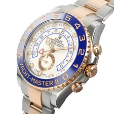 Rolex Yacht-Master II 116681 Steel & Everose Gold Blue Ceramic Bezel 44mm Watch