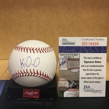 KEVIN MAITAN ATLANTA BRAVES SIG DEBUT SIGNED M.L. BASEBALL JSA SD18690