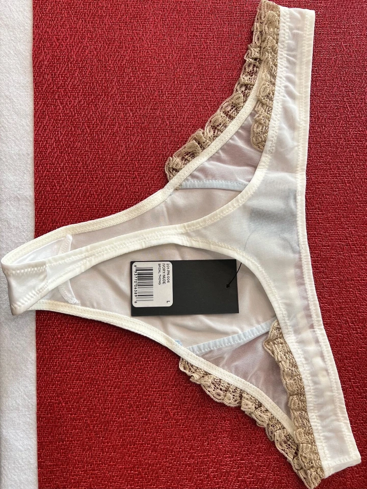 Tanga Kiki De Montparnasse Nupcial Marfil Mujer’s Talla Grande 48128 $248 Foto 3 de 3