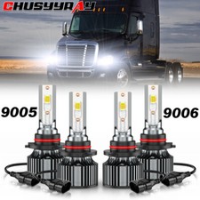 9005 9006 Led Headlight Bulb Hi Low Beam For Freightliner Columbia 2000-2017