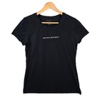 Size Medium Black Spellout Banana Republic Womens T-Shirt