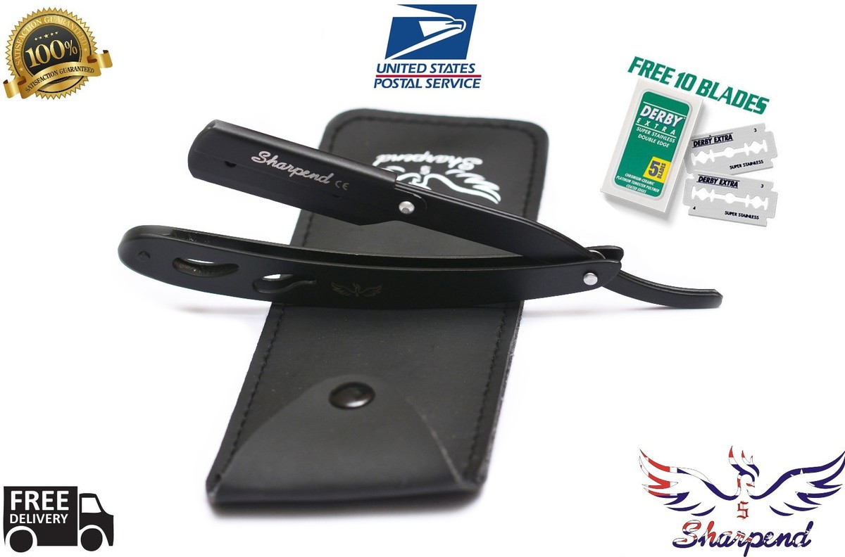 Professional Barber Straight Edge Razor, Folding Shaving Knife, Hair Removal Tools