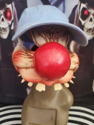 Zagone Studios Clowning Around clown mask wt adjustable Hat Halloween Circus New