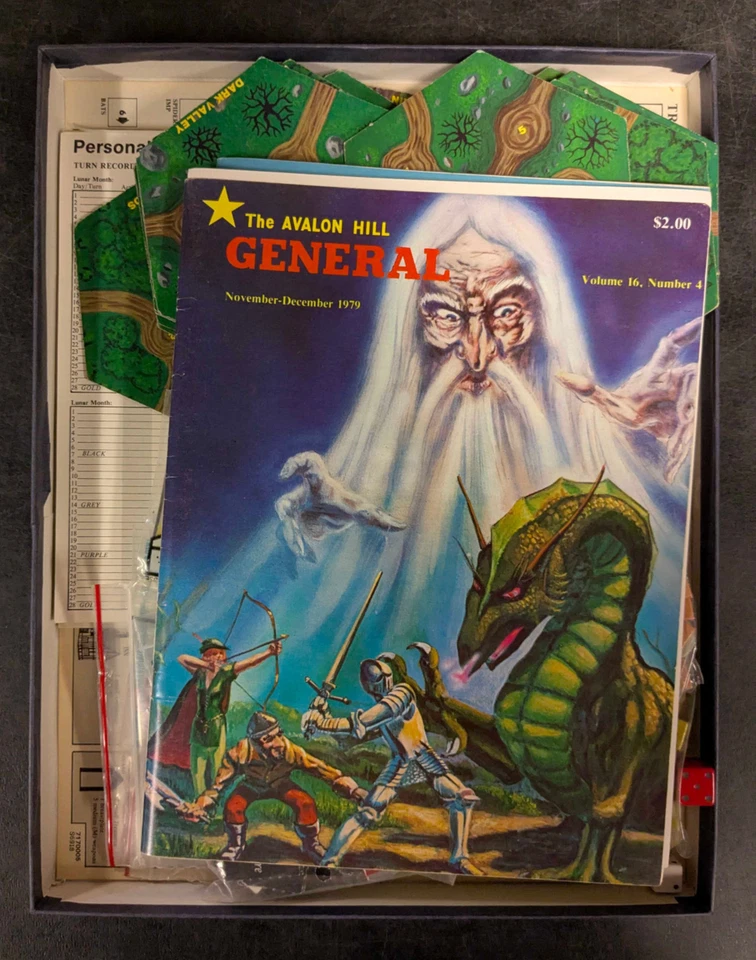 Magic Realm First Edition Vintage Board Game 1979 by Avalon Hill Game Co (Used) - Image 3 of 4