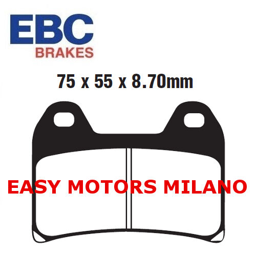 FA244V EBC Paire Plaquettes de Frein Avant Moto Guzzi Breva 1100 Cc 2005 - 2006 - Photo 1/1
