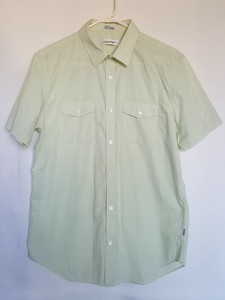calvin klein short sleeve button down
