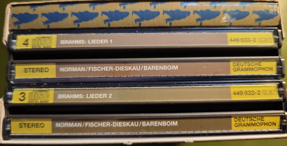 BRAHMS: Alle Lieder. DG CD-Box 1983p. J.NORMAN, D. FISCHER-DIESKAU. D. BARENBOIM - Bild 4 von 4