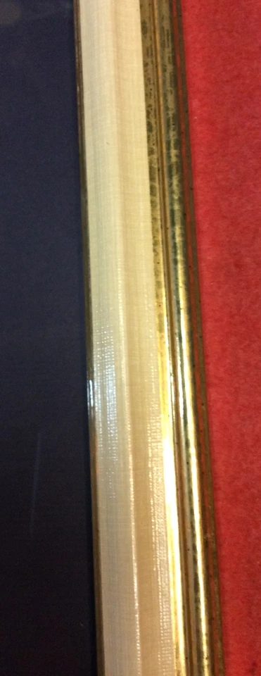 Vintage Coca Cola Wooden Framed 11” X 14” Gold Color - Image 4 of 4