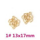 10pcs Gold Metal Earring Chandelier Connectors Bails Pendant Diy Earing Findings