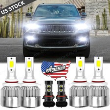 For Jeep Grand Cherokee 1999-2004 6x Led Headlight Bulbs Hilo Beam Fog Lights For Jeep Grand Cherokee 1999-2004 6x Led Headlight Bulbs Hilo Beam Fog Lights