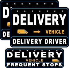 3 Pack Delivery Driver Magnet for Car, Reflective Heavy Duty Delivery Car Magnet