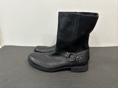 Cole Haan Black Harness Boot Men s Size 9 M C08854 Moto Biker