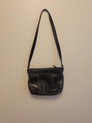 Women's Hand Bag Black Shoulder Bag. 3 Compartment.Magnetic Closure