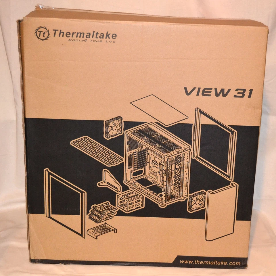 Thermaltake View 31 RGB Edition Mid Tower Case | Dual Glass | Open Box - Image 3 of 4