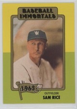 1980-84 SSPC Baseball Immortals 1st Printing Sam Rice #93 HOF fo7