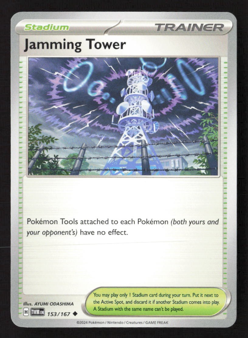 Jamming Tower Uncommon TWM 153/167 NM Pokemon TCG